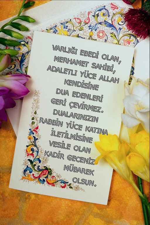 Yaşatılan Sözler Kadir Gecesi Mesajları Sözlü ve Resimli